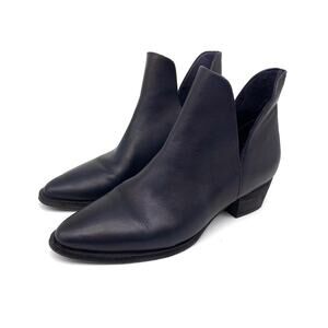 FREE PEOPLE Charm Double V Ankle Boot Navy Blue 39.5
